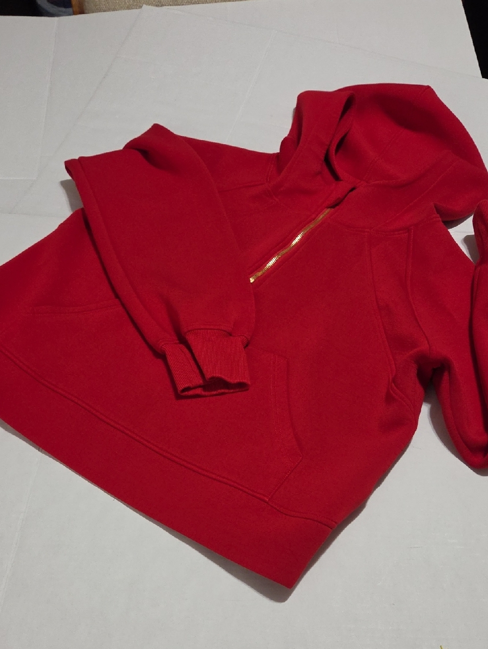 Red Half-Zip Hoodie - MYELLOWMENT BOUTIQUE